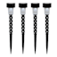 Black with White Ghosts Halloween Rocket Light Set