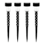 Black with White Ghosts Halloween Rocket Light Set