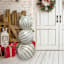 Golden Noel White & Gold Ornament Stack, 3'