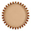 Wood Beaded Wall Mirror, 30"