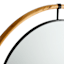 Honeybloom Metal & Wood Round Wall Mirror, 36"