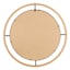 Honeybloom Metal & Wood Round Wall Mirror, 36"