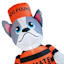 Prisoner Dog Halloween Inflatable, 4'