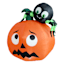 Spooky Spider on Jack-o'-Lantern Halloween Inflatable, 4'