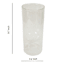 Clear Double Wall Glass Vase, 9.7"