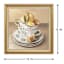 Providence Glass Framed Tea Cup Print Wall Art, 16"