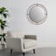 Honeybloom Metal & Wood Round Wall Mirror, 36"