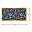 SCADpro Glass Framed Time Traveler Print Wall Art, 31x16