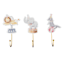 Set of 3 Circus Animal Wall Hooks, 4x7