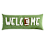 Homespun Harvest Welcome Football Throw Pillow, 14x36