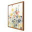Glass Framed Multicolor Floral Print Wall Art, 21"