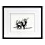 Glass Framed Cow Print Wall Art, 21x27