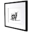 Glass Framed Cow Print Wall Art, 21x27