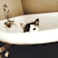 Cat in Bath Tub Canvas Wall Art, 12x16
