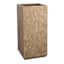 Tall Travertine Cube Planter, Medium