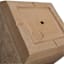 Tall Travertine Cube Planter, Medium
