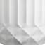 Short White Diamond Ribbed Shadow Outdoor Planter, Large