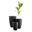 Japi Black Prisma Outdoor Planter, Small