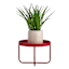 Sunny Club Red Metal Planter Stand, 9"