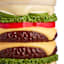 Hamburger Outdoor Garden Statue, 18"