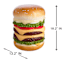 Hamburger Outdoor Garden Statue, 18"