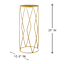 Providence Gold Metal Plant Stand, Large