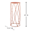 Providence Copper Metal Plant Stand, Large