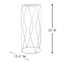 Providence White Metal Plant Stand, Large