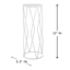 Providence White Metal Plant Stand, Small