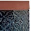 Honeybloom Blue Calista Ceramic Outdoor Planter, Medium