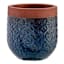 Honeybloom Blue Calista Ceramic Outdoor Planter, Small