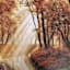 Sunlit Forest Canvas Wall Art, 60x35