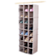 REAL SIMPLE 24-Pocket Adjustable Fabric Hanging Closet Organizer