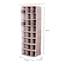 REAL SIMPLE 24-Pocket Adjustable Fabric Hanging Closet Organizer