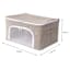 REAL SIMPLE Double Zip Collapsible Fabric Closet Storage Bin, Small