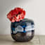 Ty Pennington Blue Art Glass Vase, 6"