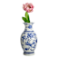 Providence Blue & White Floral Porcelain Vase, 12"