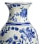 Providence Blue & White Floral Porcelain Vase, 12"