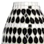 Found & Fable Black & Silver Mosaic Vase, 10"