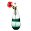 Found & Fable Green & Clear Glass Vase, 15"