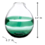 Found & Fable Green Dipped Glass Vase, 10"