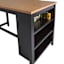 Elora Wooden Kitchen Island, Black