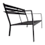 Crosby St. Grammercy Loveseat, Black