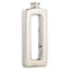 Silver Rectangular Cutout Ceramic Vase, 15"
