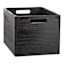 Black Wooden Storage Basket Set, Medium