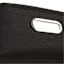 Black Rectangle Fabric Storage Basket, Large