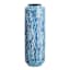 Blue Mosaic Glass Vase, 16"
