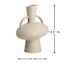 Tracey Boyd Greige Vase, 8.7"