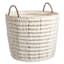 Found & Fable White Paper Rope Round Basket, Large