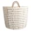 Found & Fable White Paper Rope Round Basket, Large